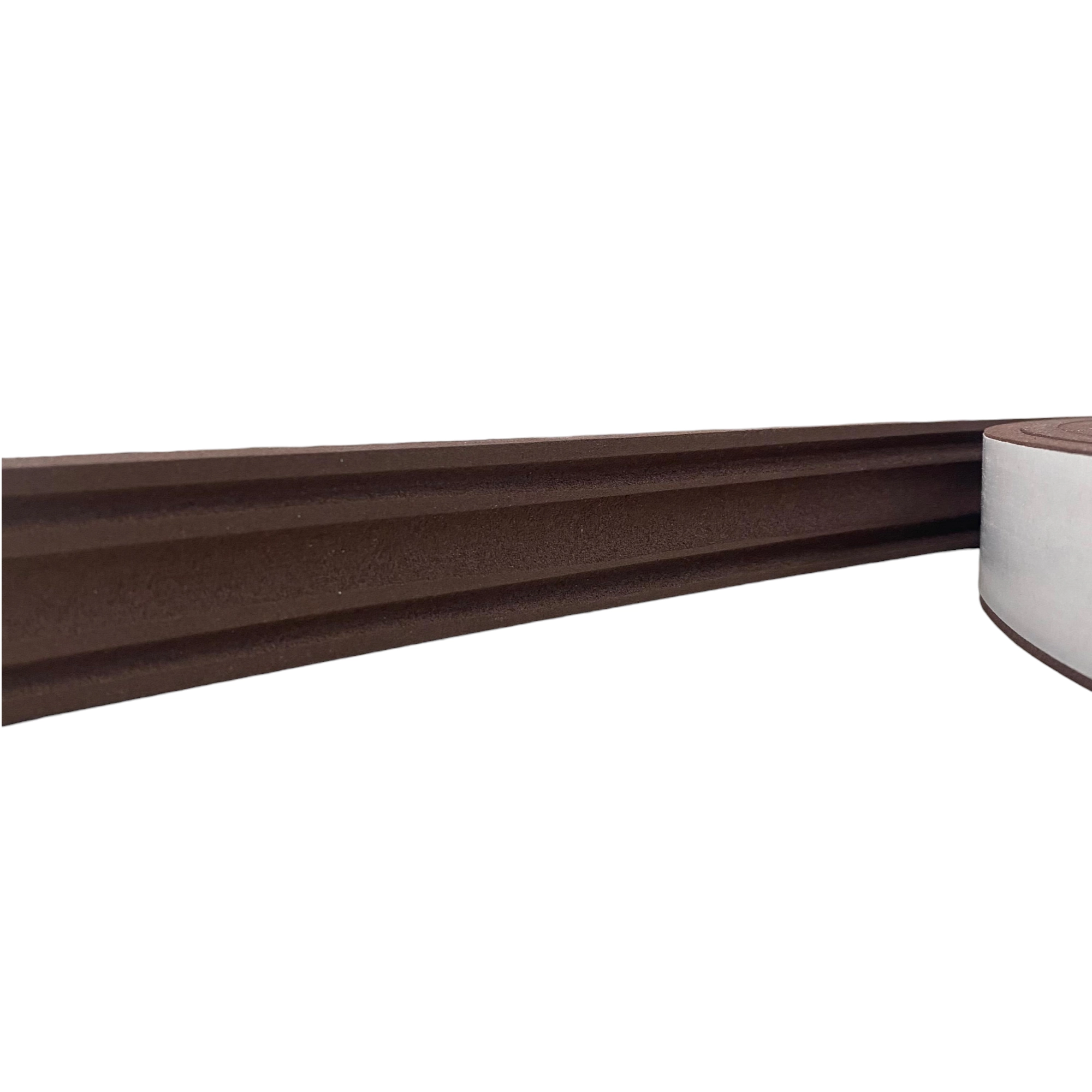 Boiserie Moldura Rodameio De Eva Adesivo E Flexível *terra 3,5cmx 8mm 25 Metros* Marrom