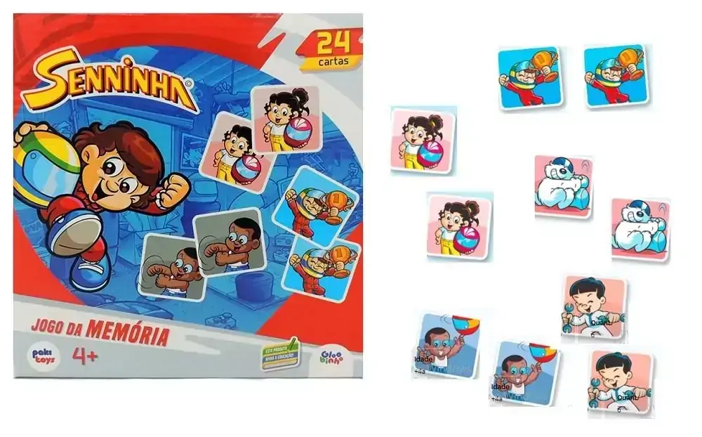 Senninha Jogo da Memória com 24 Cartas