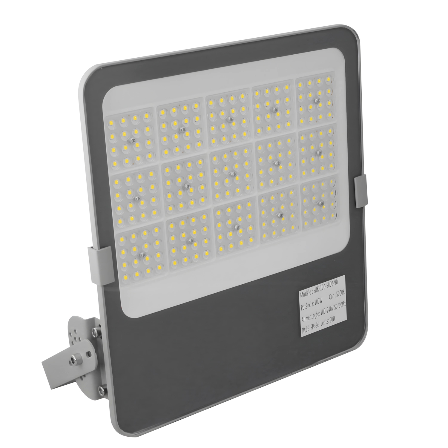 Refletor Led 100w 5000k Modular Ip66 12500lm 3 Anos Garantia