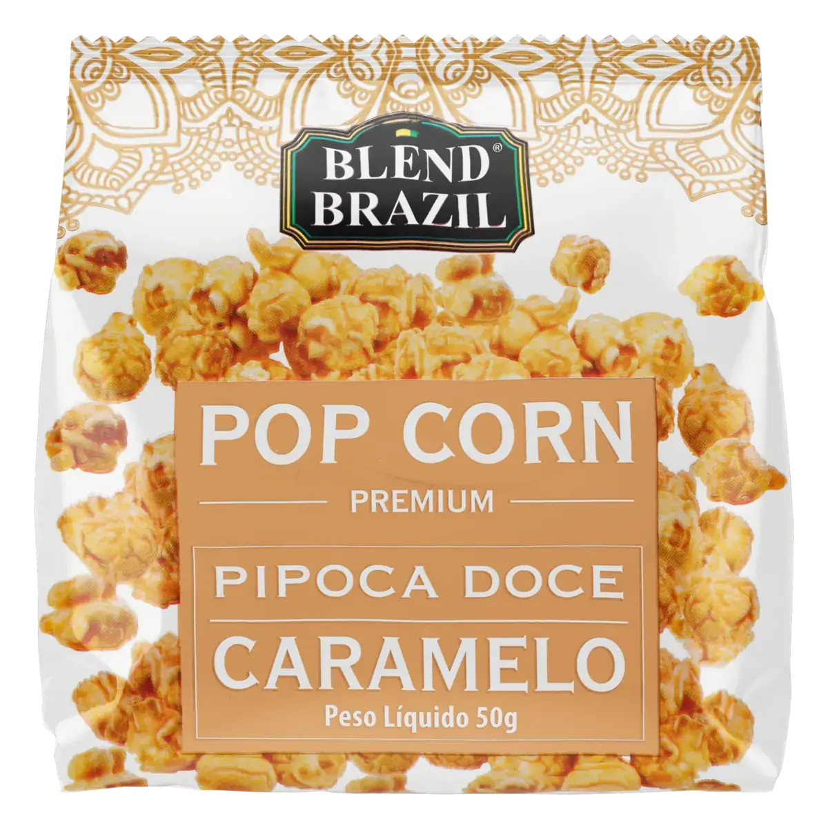 Pipoca Doce Caramelo Blend Brazil Premium Pacote 50g