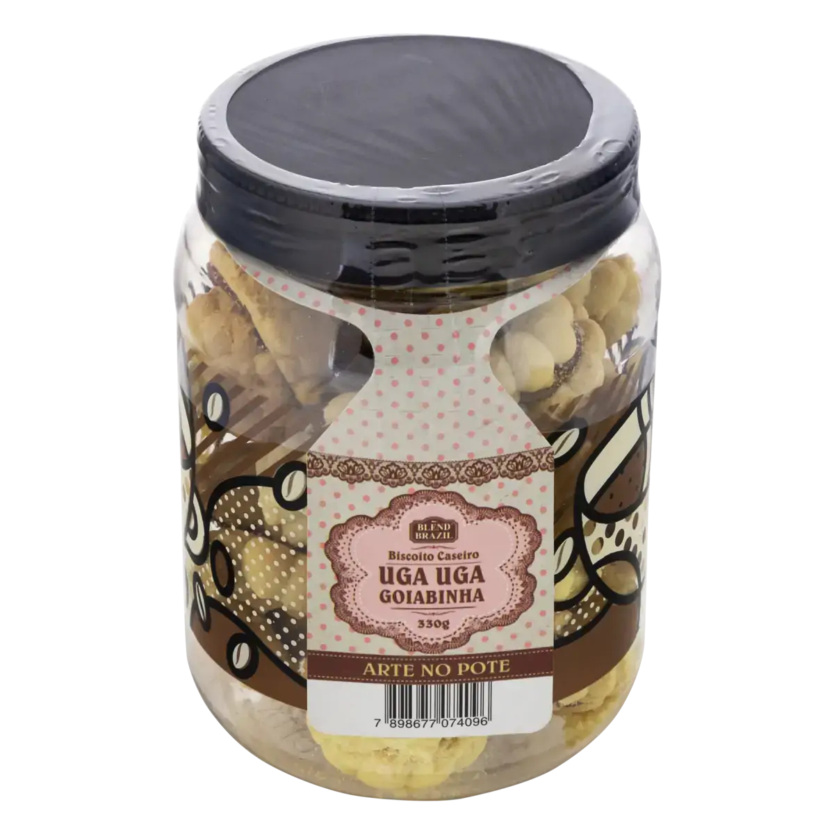 Biscoito Uga Uga BLEND BRAZIL Sabor Goiabinha Pote 330g