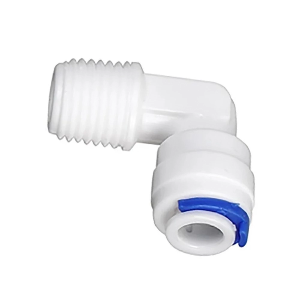Cotovelo Joelho Engate Rápido L Rosca 1/4 Macho Para Mangueira Tubo 1/4