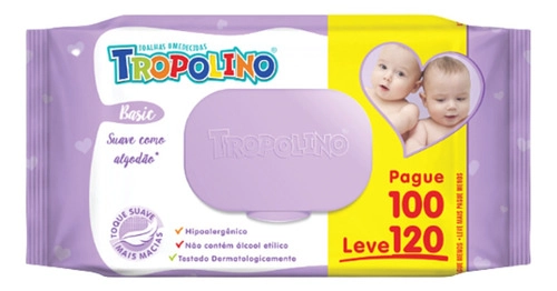 Tropolino Toalha Umedecida L120p100