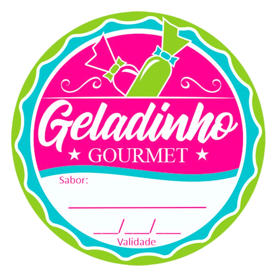 Etiq C27 Geladinho Gourmet 60un Hiper Pc