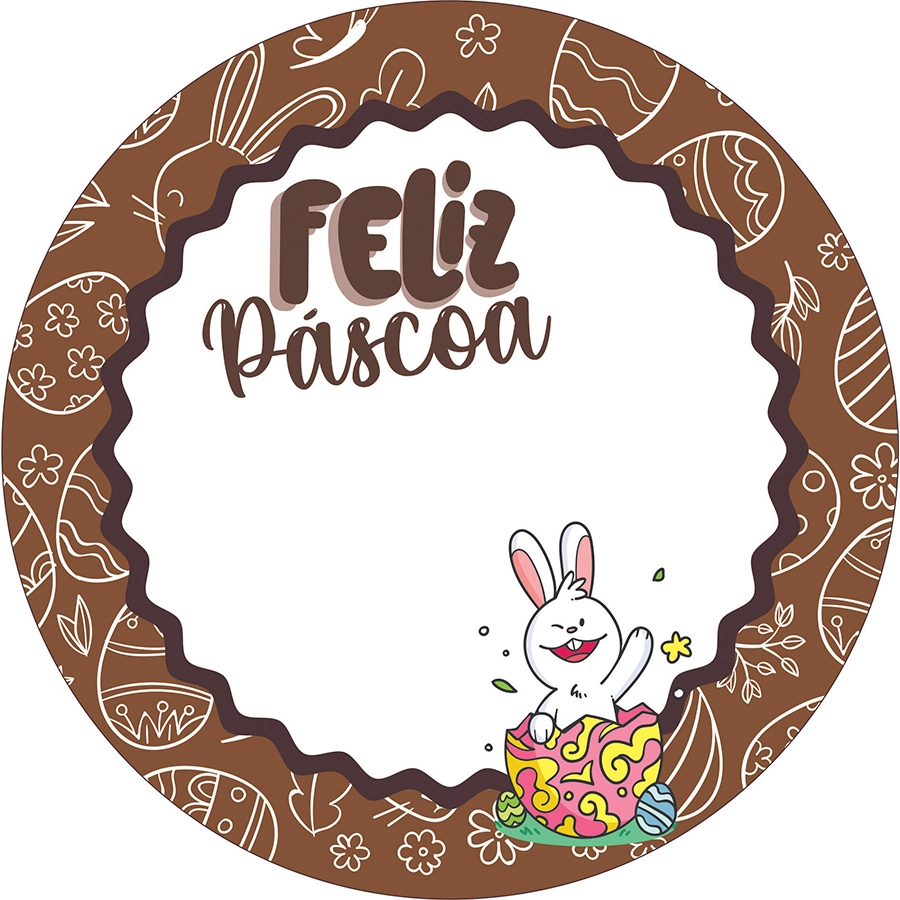 Etiq Coelho Feliz Marr P26 Hiper Embalagens