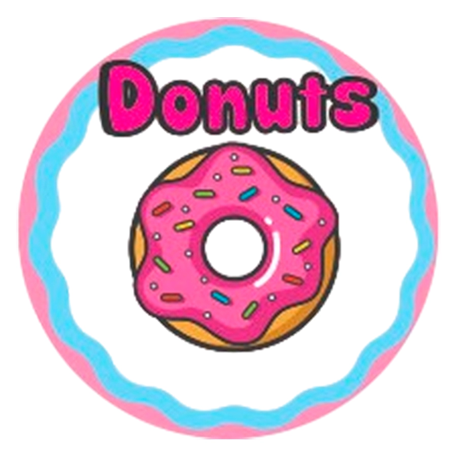 Etiqueta Donuts C33 Hiper Embalagens