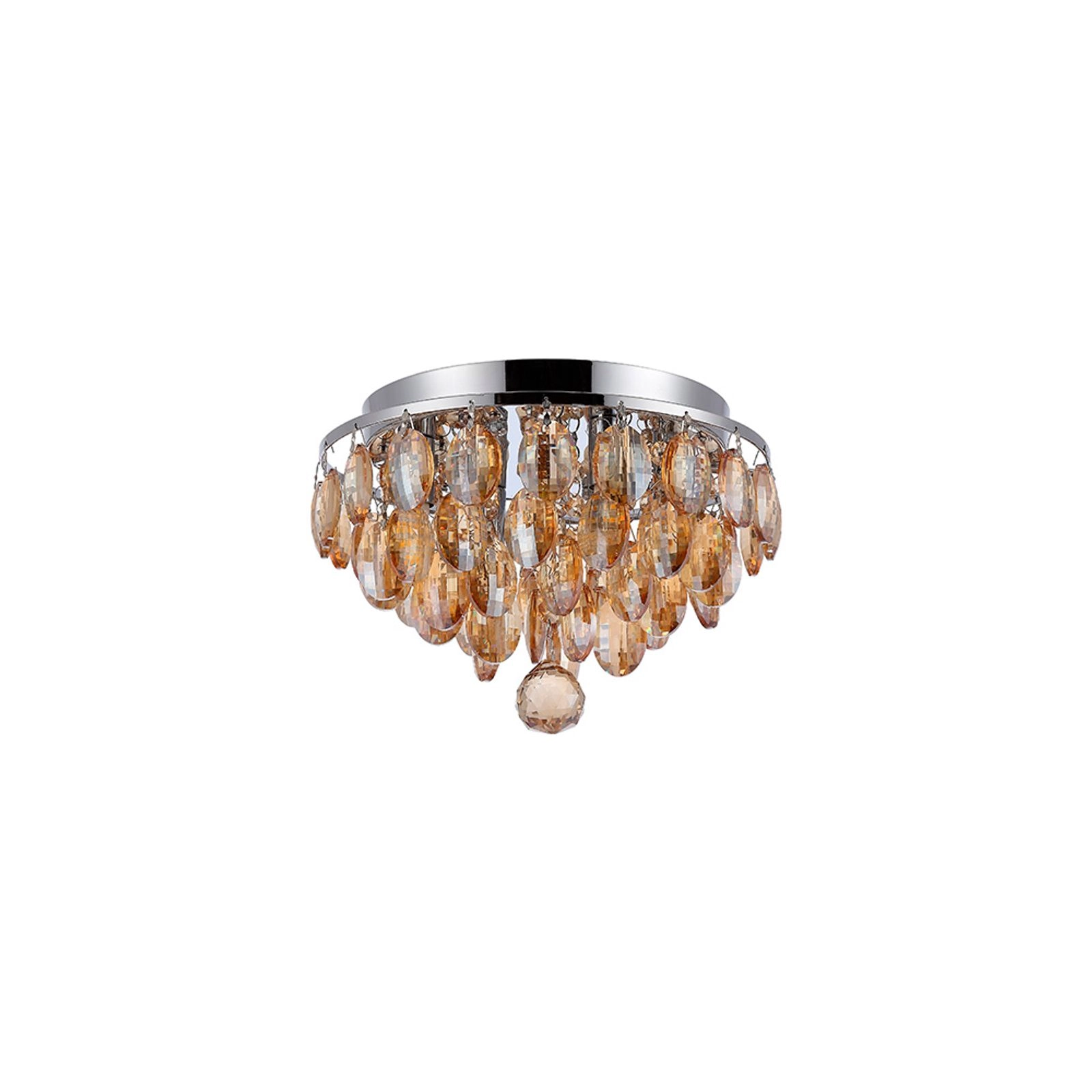 Plafon Skylight Aryas 3022 G9 Bivolt Cromado/champagne