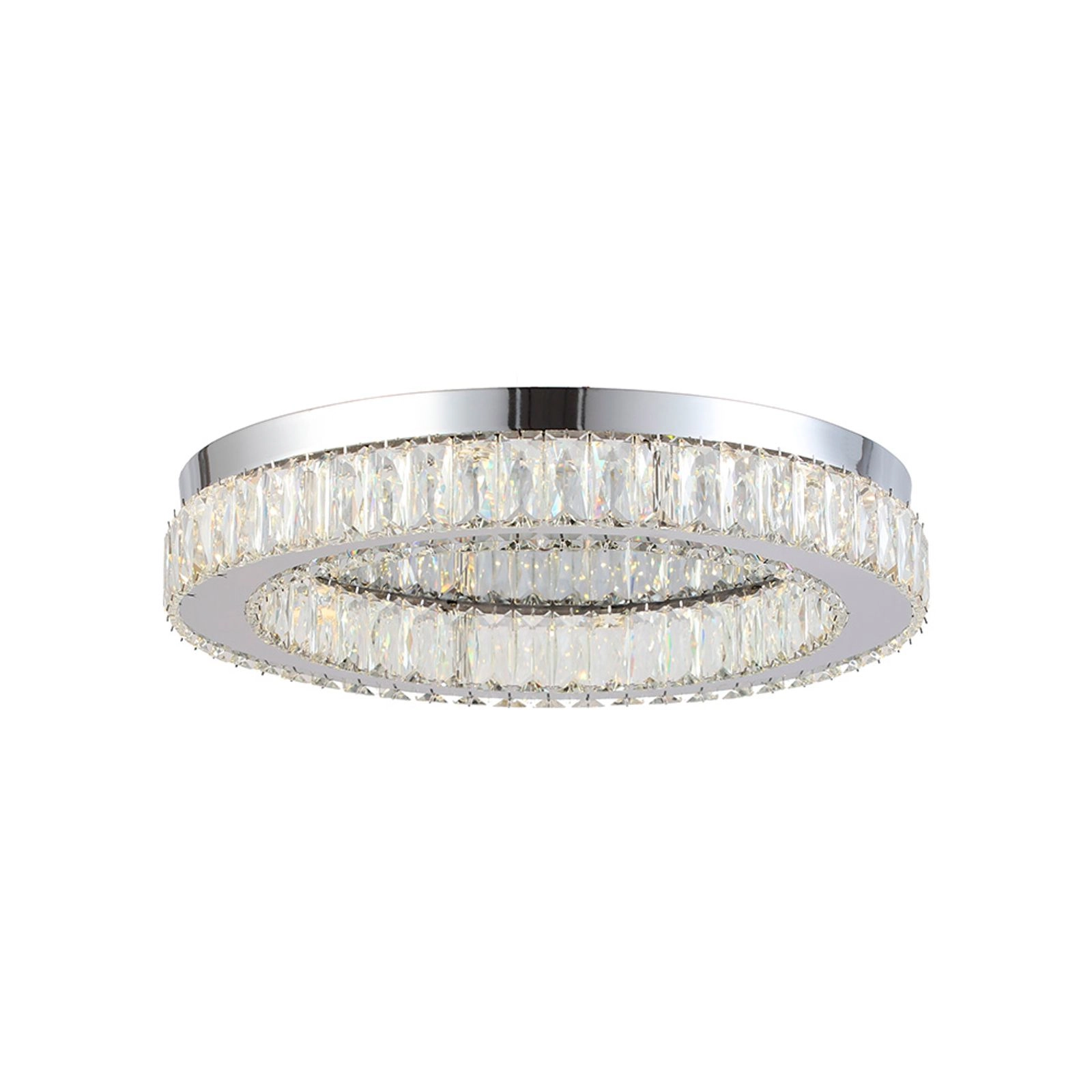Plafon Skylight Diamond 3063 Cromado Led Bivolt Cromado/transparente