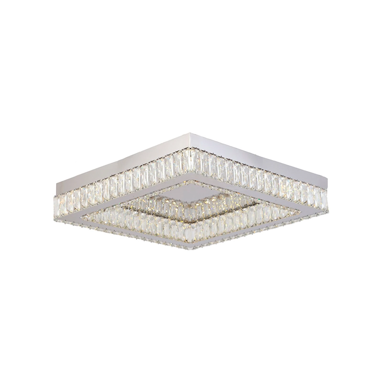 Plafon Skylight Diamond 3064 Cromado Led Bivolt Cromado/transparente