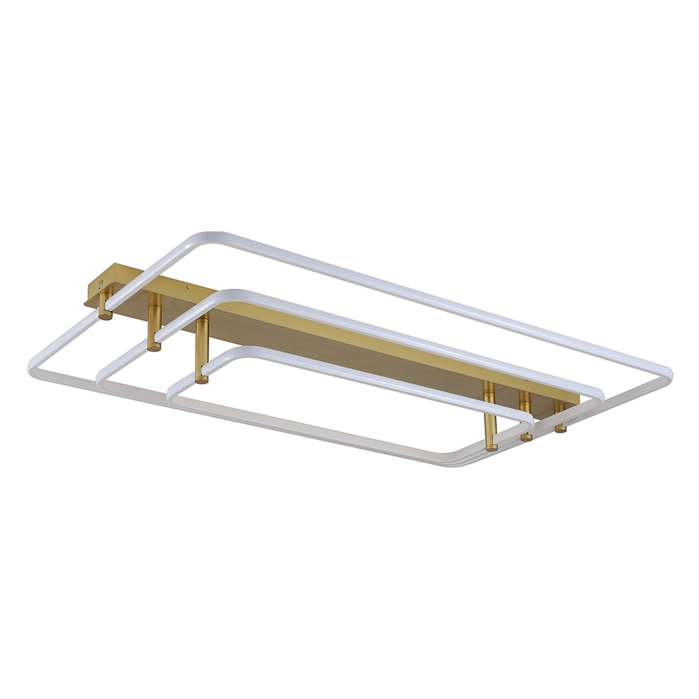 Plafon Skylight Listo 3107rt Led Bivolt Branco/dourado