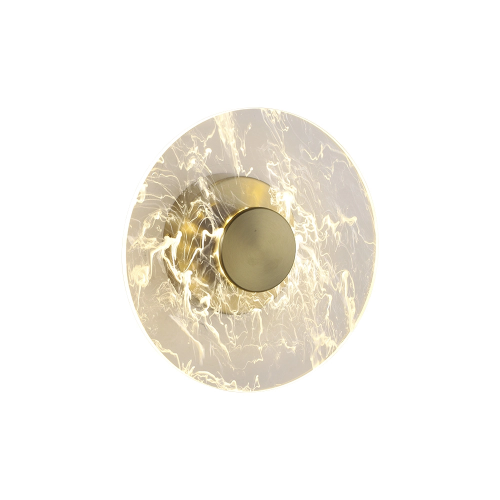 Arandela Skylight Botton 3111 Led Bivolt Dourado / Transparente
