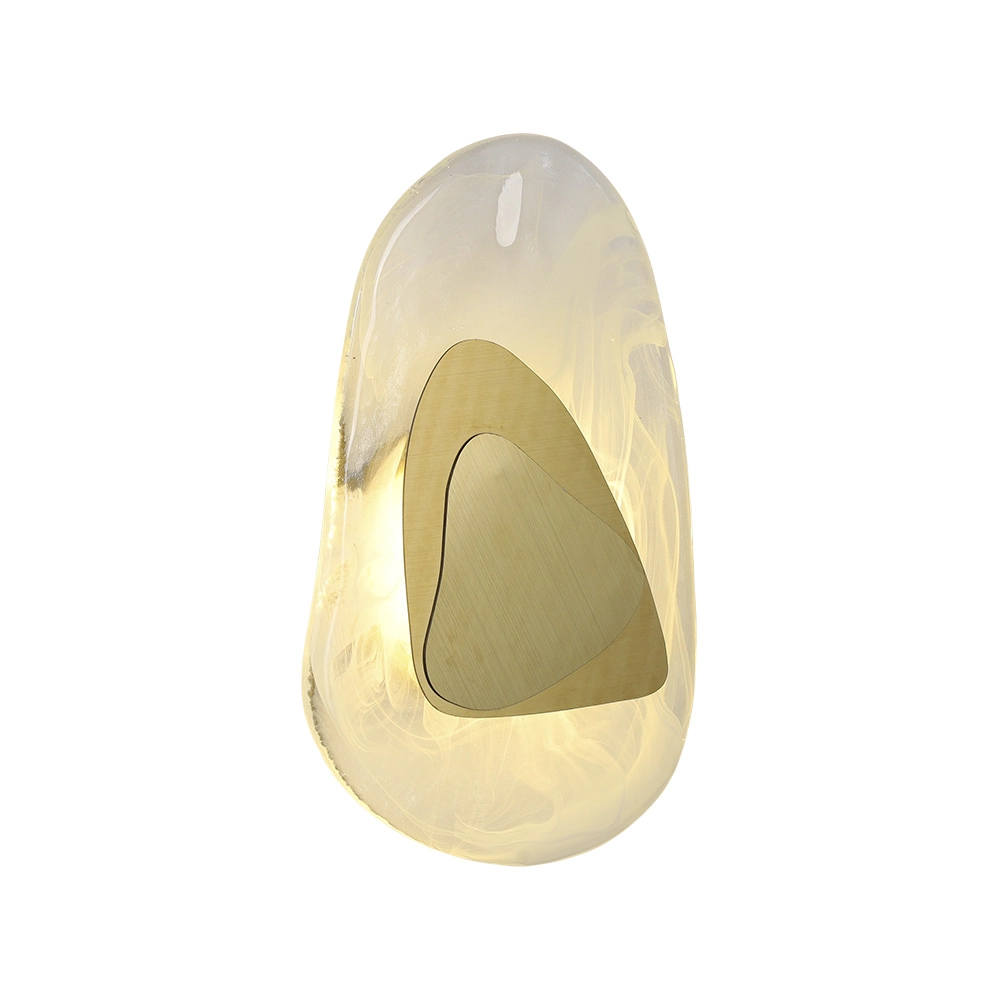Arandela Skylight Stone 3121 Led Bivolt Dourado / Translucido