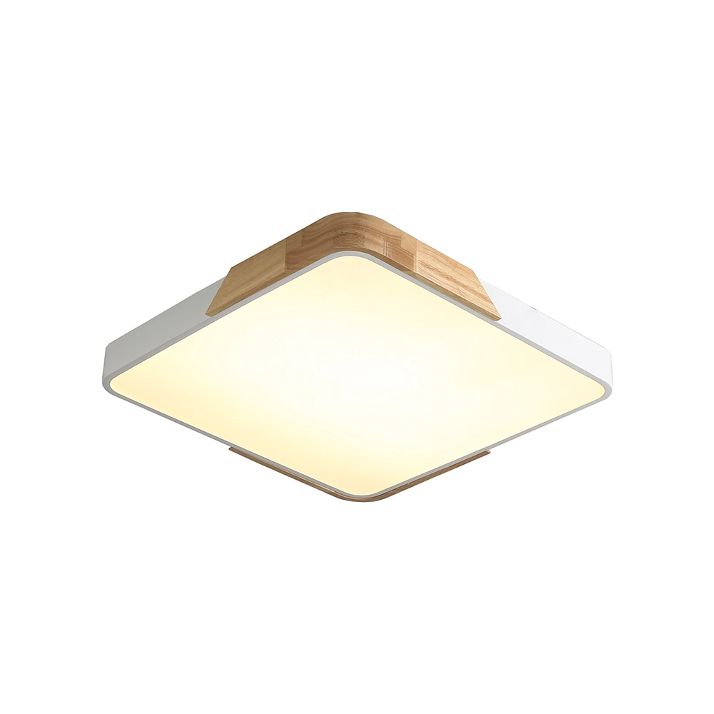 Plafon Skylight Wood 4038q4 40 Led Bivolt Madeira/branco