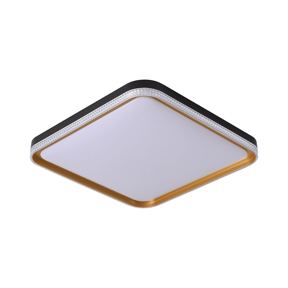 Plafon Skylight Queenstown 4050 Led Bivolt Preto/dourado