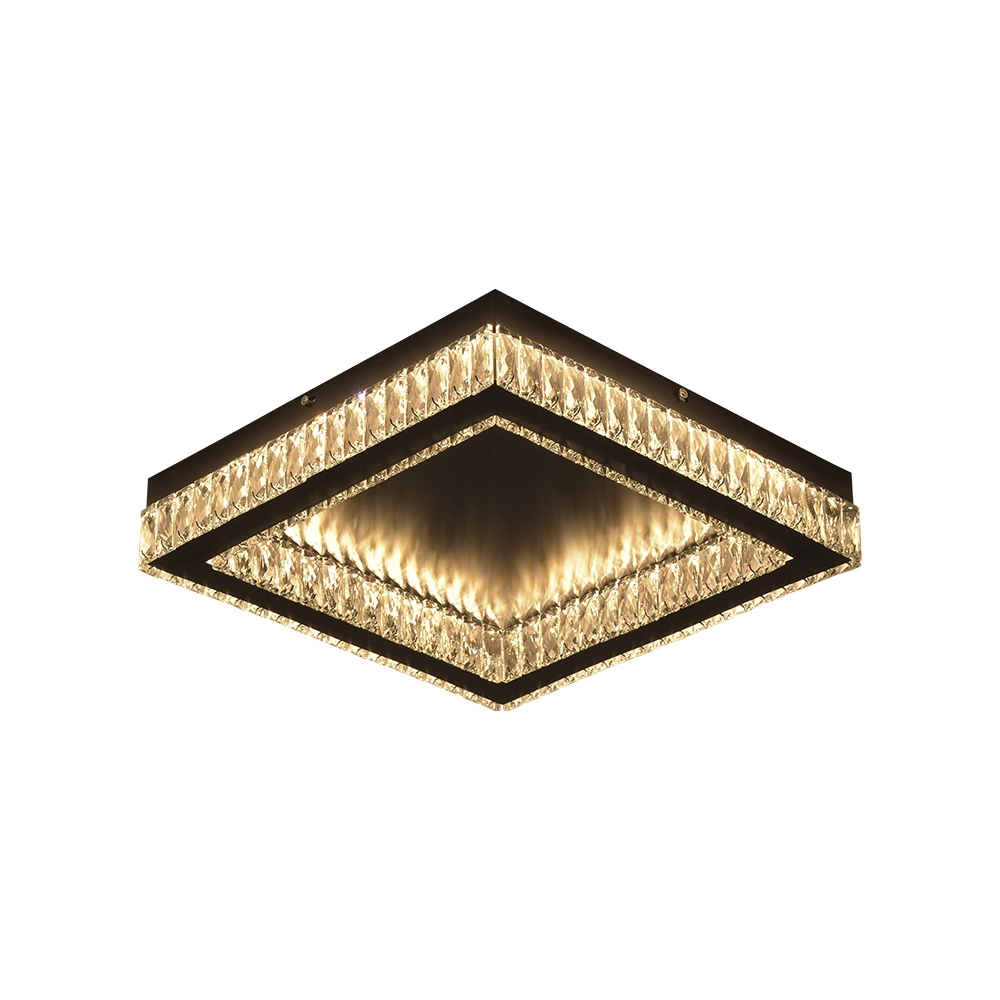 Plafon Skylight Diamond 3064 Preto Led Bivolt Preto/transparente