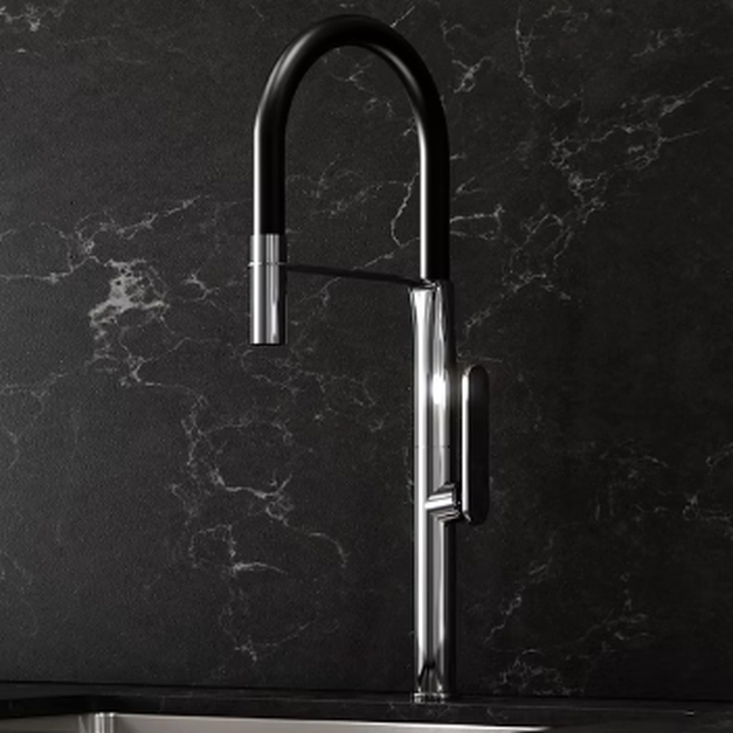 Misturador Monocomando Para Cozinha Gourmet Biflat Lexxa Cromado