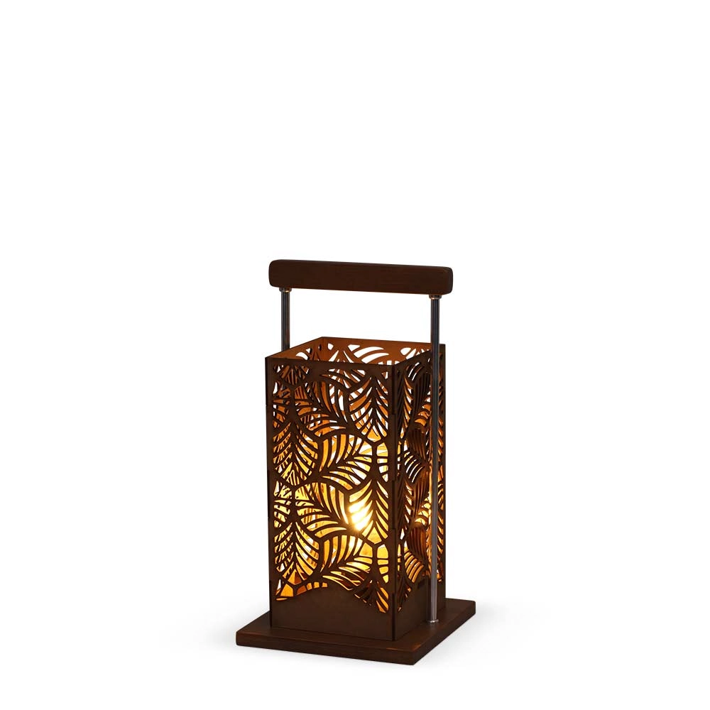 Luminaria Imbuia Cupula Quadrada Folha 1125.03 241.49 Trevisan