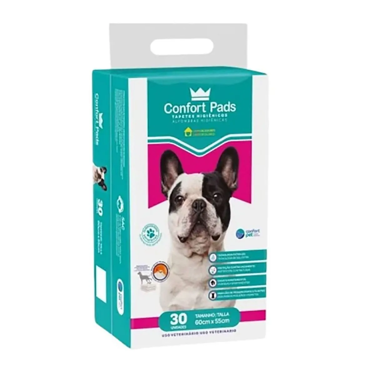 Tapetes Higiênicos Confort Pads  60cmx55cm 30 unidades