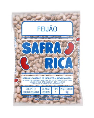 Feijão Safra Rica Carioca Tipo 1 1kg