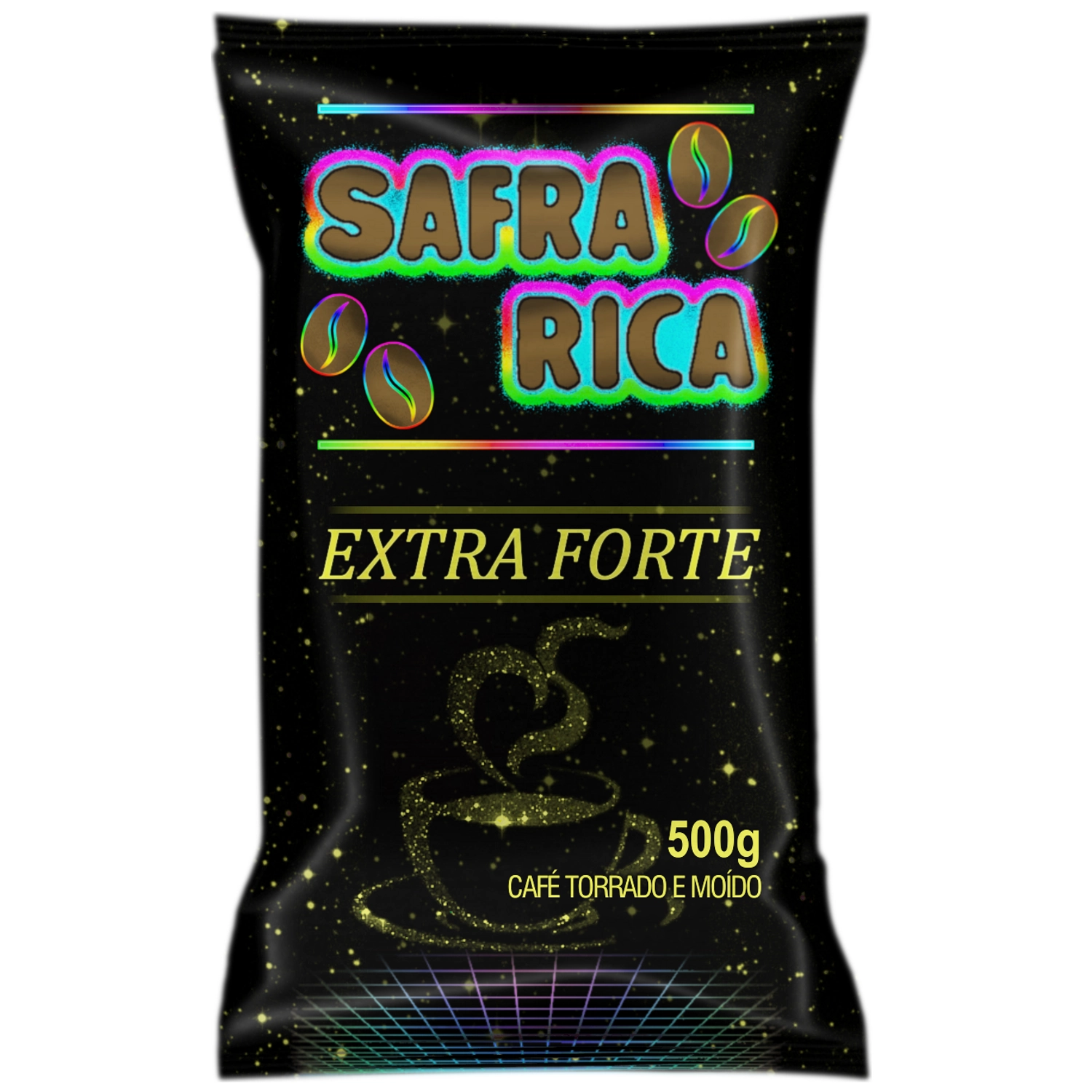 Café Torrado E Moído Safra Rica Extra Forte Almofada 500g