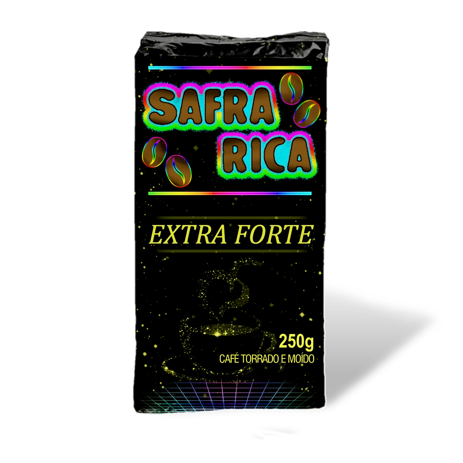 Café Torrado E Moído Safra Rica Extra Forte Vácuo 250g