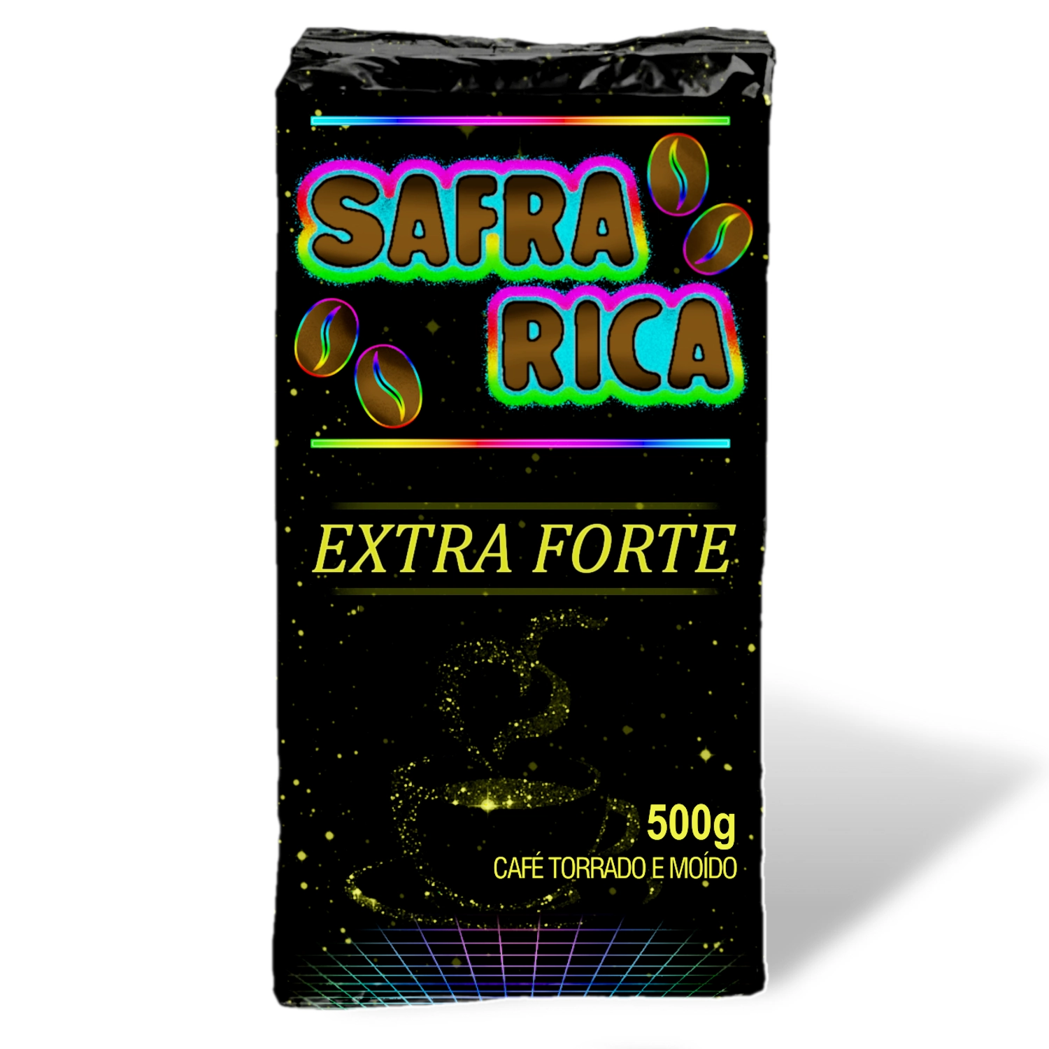 Café Torrado E Moído Safra Rica Extra Forte Vácuo 500g