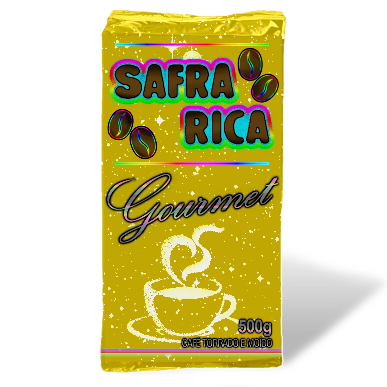 Café Torrado E Moído Safra Rica Gourmet Vácuo 500g