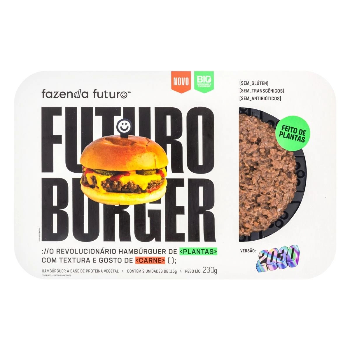 Hambúrguer De Carne Vegetal FUTURO BURGER 230g