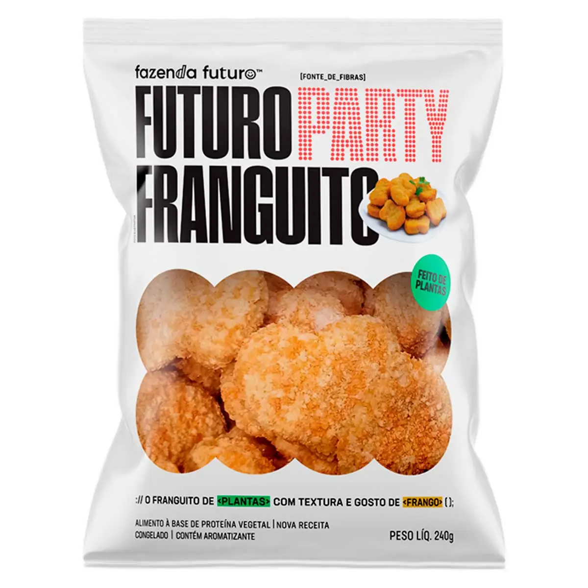 Frango Vegetal Anitta Fazenda Futuro Party Franguito Pacote 240g