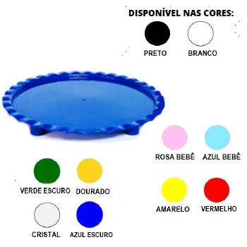 Tabuleiro Pequeno Amarelo Neon 23x3,5cm Ngb