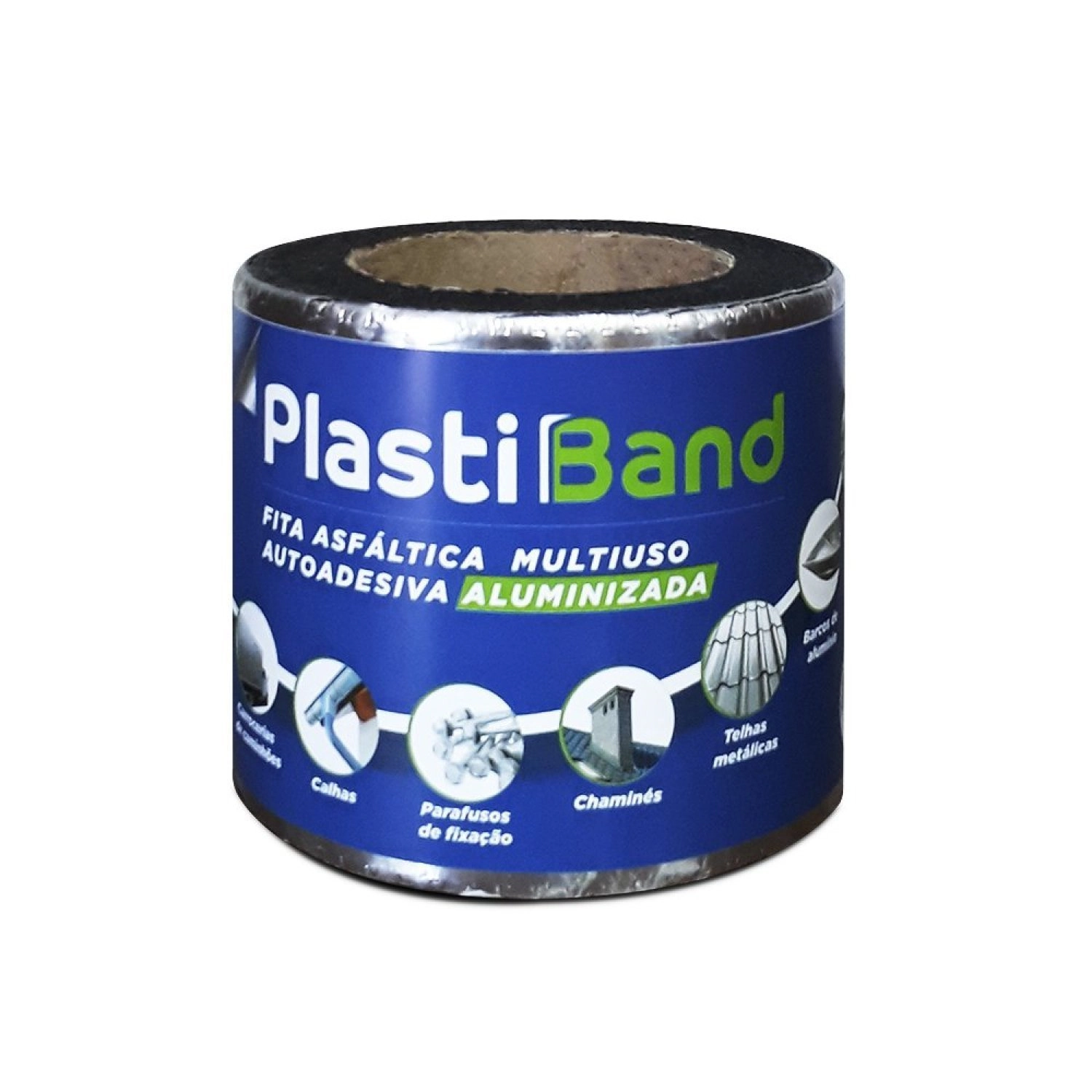 Fita Manta Multiuso 10cm X 10m Plastiband Prata
