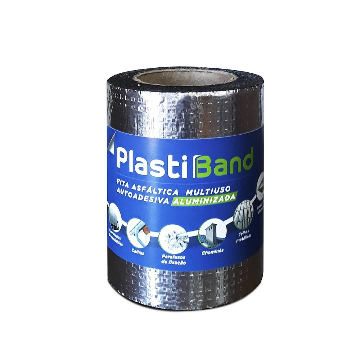 Fita Manta Multiuso 15cmx10m Plastiband Prata