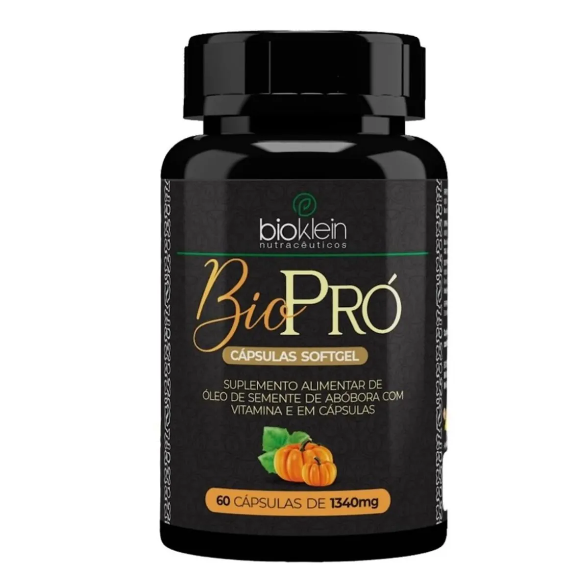 Kit 02 ÓLEO BIO PRO (Semente de Abóbora com Vitamina E) 1340mg 60 Caps Bioklein
