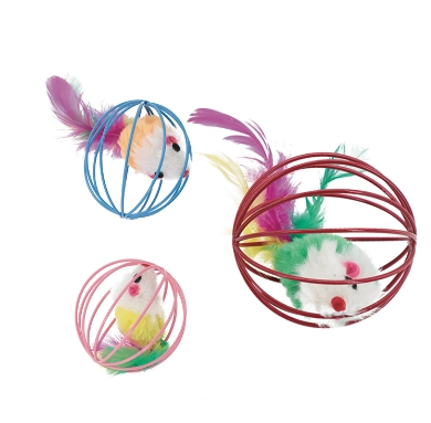 Brinq Pet Cat Globo Rato C 6cm