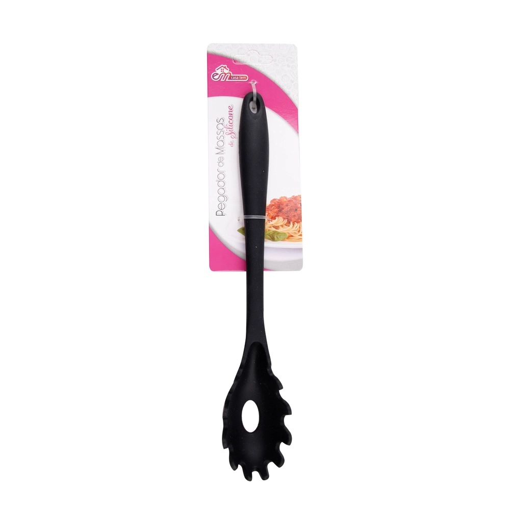 Pegador Massas Silicone Preto 28cm Cm48 13904 Inga