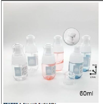 Frasco C/tampa Spray Color Viagem 60ml Wc409649