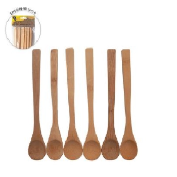 Colher Bamboo 12cm C/6 Pcs Ref.wc409800