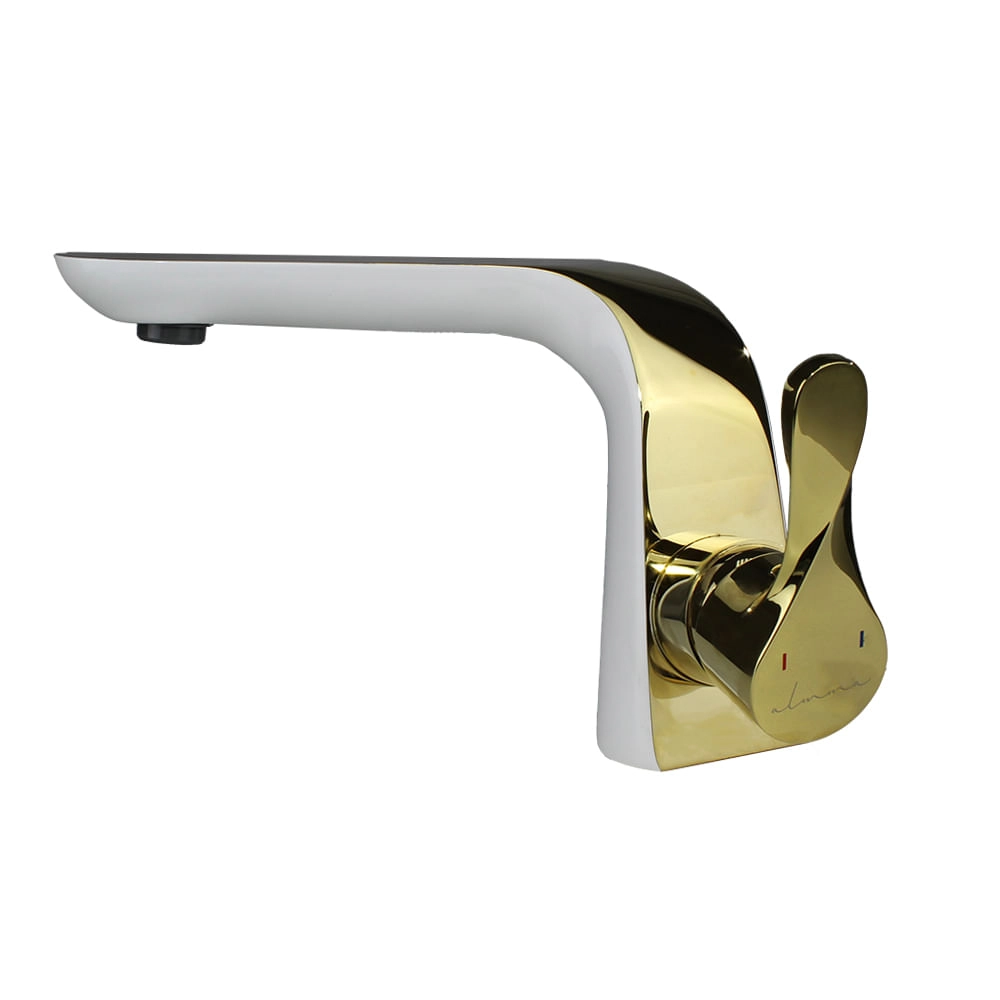 Misturador Monocomando Lavatório Van Gogh White Gold - 00029