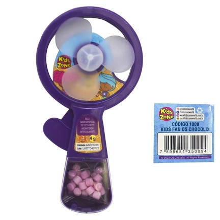 Bala Tutti Frutti Os Chocolix Kids Zone Kids Fan 4g