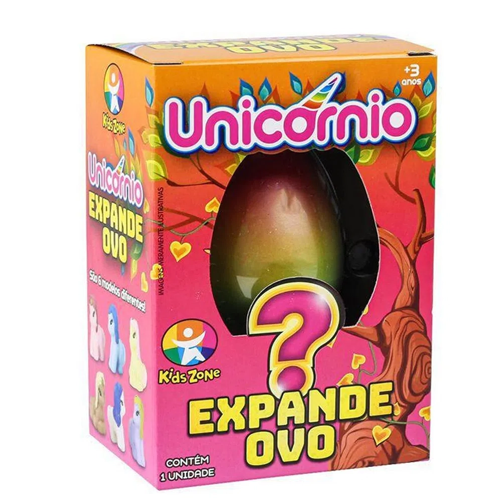 Brinquedo Expande Ovo Unicórnio Kids Zone