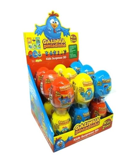 Bala Limão E Morango Galinha Pintadinha Kids Zone Surpresa 3d 9g
