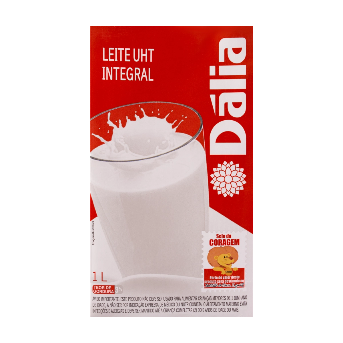 Leite Longa Vida Integral DÁLIA 1 Litro