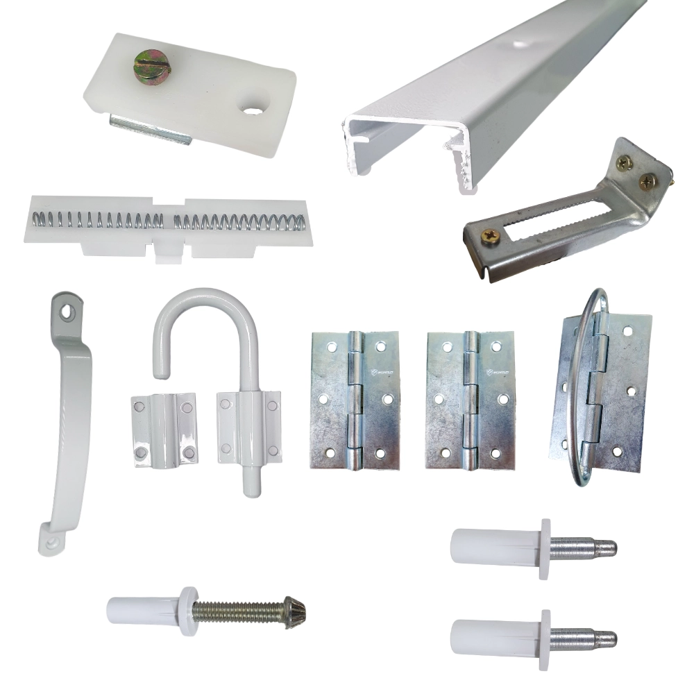 Kit Ferragens P/ Porta Camarão Completo 70 Cm Branco - Alfer