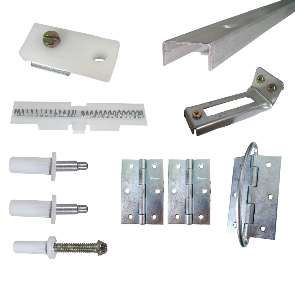 Kit Ferragens P/ Porta Camarão Com Dobradiça - 70 Cm Natural - Alfer