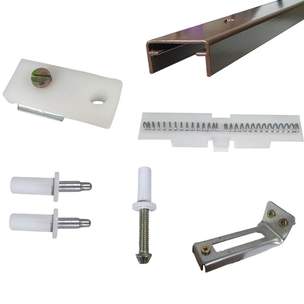 Kit Ferragens P/ Porta Camarão Sem Dobradiça - 60 Cm Bronze - Alfer