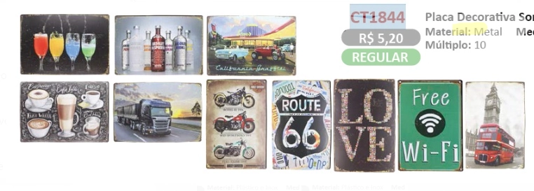 Placa Dec 20x30cm Sort