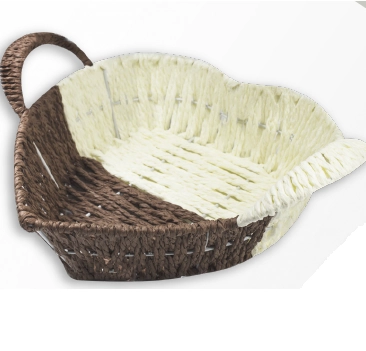 Cesta/fruteira De Mesa De Plastico Retangular Tipo Vime
