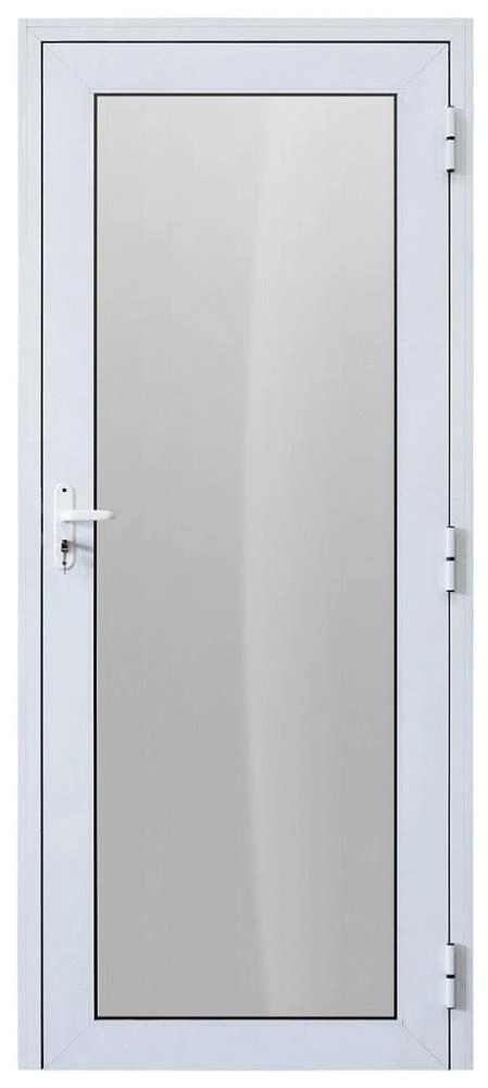 Porta De Alumínio America Vidro Liso Lambril Maxx E- 230x110