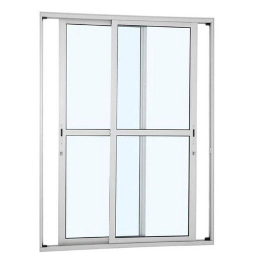 Porta De Alumínio 02 Folhas Móveis Maxx Branca - 210x160