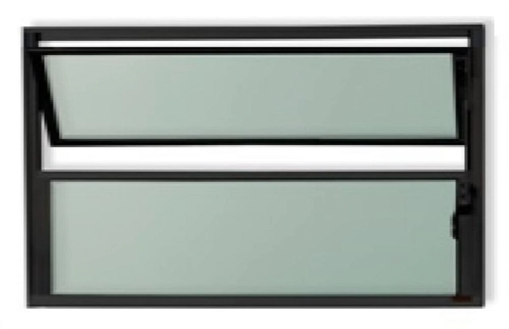 Vitro Basculante Em Alumínio Classic Preto - 40x80